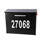 Wall Mount Locking Mailbox With Oxford Fabric Bag Black Large Capacity Security