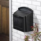 Wall Mounted Locking Mailbox Color Black 719455161401