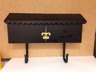 Wall Vintage Ware Type Rack Long Wagner Black Paper Metal Mailbox