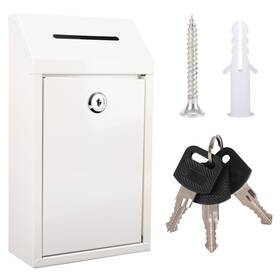 Wayasdcu 743785029971 Metal Donation Box With Lock Ballot Drop Suggestion Wit