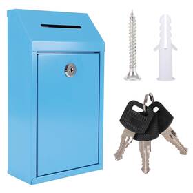 Wayasdcu 743785030021 Metal Donation Box With Lock Ballot Drop Suggestion Wit