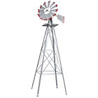 Weather Local Ornamental Wheel 8ft Vane Up Tall Windmill Garden Wind Pick