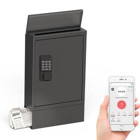 Mb210 Wehere Wall-mount Mailbox For Outside Mailboxes Use Bluetooth/code/key Unlock Galv