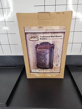 94106 Western Moments Traditional Wall Mount Mailbox Cast Iron 7.24 Inch X 12.5 3 New