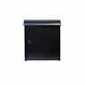 Wf-w1701bk Qualarc Winfield Leece Black Wall Mounted Locking Mailbox 852251008812