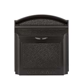Whitehall 719455707418 Wall Mailbox - Locking Black Extra Large