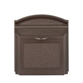 Whitehall 719455707425 Wall Mailbox Locking French Bronze Extra Large 14.5 X 15 8 In