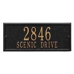 1425bg Whitehall Products Mailbox Side Panel Black Gold Cast Aluminum Weatherproof Compatible