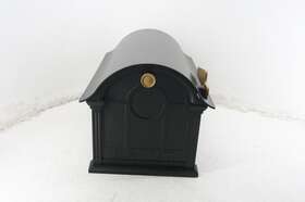 16646 Whitehall Products Balmoral Side Plaques Mailbox Post Package -black Medium To Large Packages