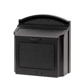 Whitehall Products 313049947985 Black Wall Mailbox