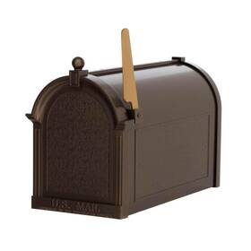 X20.375 Whitehall Products 719455160008 Post Mount Mailbox 9.625 Inch X13 Extra Large Bronze