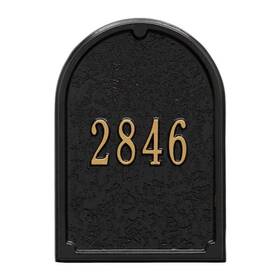 Whitehall Products 719455405017 Mailbox Door Panel In Black/gold