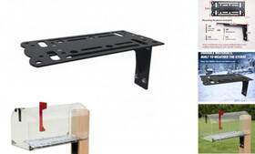 Whlzyeva Whlzyeva-yxzj-001 Universal Mailbox Mounting Bracket - Heavy-duty Steel Adapter Plate For Post