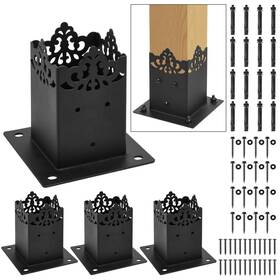 Ax003 Wimart Creative Design 4x4 Post Base Square Bracket For Fence Mailbox Dec