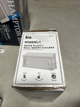 Wmh00wam Windsor Gibraltar Mailboxes Wall-mount Mailbox White Poly - Quantity 1