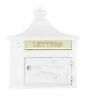 Wm-218-wht Amco Mailboxes Victorian Locking Wall Mounted Mailbox White 640880002185