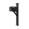 Wpd-nb-s7-lmc-blk Qualarc Westhaven Black Support Bracket And Pyramid Finial 852251008348