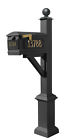 Wpd-sb1-s4-lm-3p-blk Qualarc Westhaven Lewiston Mailbox With Post Included
