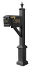 Wpd-sb1-s5-lm-3p-blk Qualarc Westhaven Lewiston Mailbox With Post Included