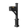 Wpd-sb1-s7-lmc-blk Qualarc Westhaven Black Square Base And Pyramid Finial 852251008102