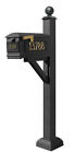 Wpd-sc2-s4-lm-3p-blk Qualarc Westhaven Lewiston Mailbox With Post Included