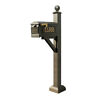 Wpd-sc2-s4-lm-3p-brz Qualarc Mailbox Cast Plates Square Collar And Large 852251008539