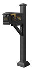 Wpd-sc2-s7-lm-3p-blk Qualarc Westhaven Lewiston Mailbox With Post Included