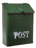 Wsbird Country Cottage Green Metal Bird Post Mailbox 691041221570