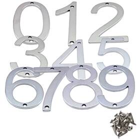 Wz02098111 Wzttdm 0-9 Stainless Steel House Numbers 2 Inch Garden Door Small Signage Silver