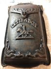 X2363 Upper Deck Vintage Cast Iron Mailbox Metal Mail Box Wall
