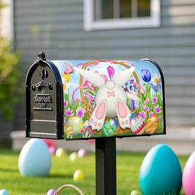 My0023 Xeerrfan Easter Mailbox Covers Standard Size Magnetic Cover For Rabbit