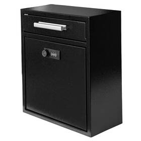 Xhlokk B0dhcfjysf Combination Lock Wall-mount Mailbox Waterproof Modern Black Mailboxes