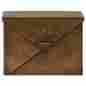 Xma2791 Imax Antique Copper Wall Mount Mailbox Rustic Envelope Style Uniquevintage Hinged Lid 611906074066
