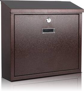 Xydled 313113241247 Mail Boxes With Key Lock Locking Mailbox Wall Mounted Large Capacity Ga
