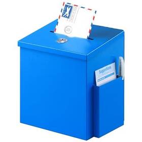 Xydled 786411066346 Wall Mounted Suggestion Box Ballot Donation Mailbox With 50 Ca