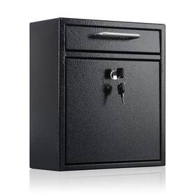 Xydled 786411066759 Metal Mailbox Wall Mount Locking With Key Lock Medium