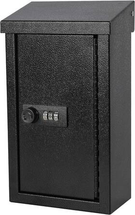 B08jpz22g8 Xydled Wall-mounted Key Drop Box With Combination Lock Metal Mailbox Storage &