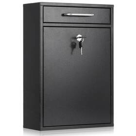 Xydled B09fntb4zl Metal Mailbox Wall Mount Large Locking Key Lock Hanging Secure