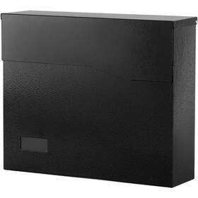 B0cgzc4y12 Xydled Wall Mount Mailbox Large Steel Hanging Post Box Black 14.6x12.2x4.1 Inche