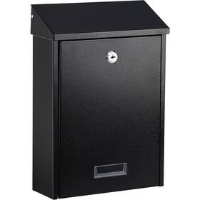 Mb-012bk Xydled Mail Boxes With Key Lock Locking Mailbox Wall Mounted Large Capacity Steel Co