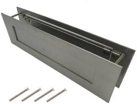 Yako 719833581586 Mail Slot Stainless Steel 13 X 4 Inches For Almost Any Door Size 9 8 2 I