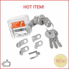 Yandino Zz518 Mailbox Lock Replacement With 4 Keys - Multipurpose Mail Box Locks Compatible Wi