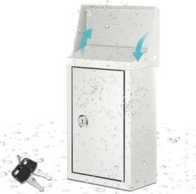 Yaocom 313096327310 Metal Locking Mailbox Wall Mount Key Drop For Outside Suggestion Box Mon