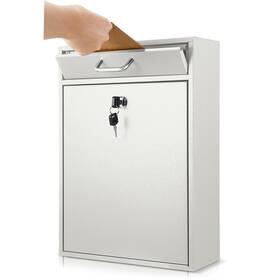 B0crrrknfk Yaocom Locking Mailbox With Key For Outdoor 16.2 X 11.2 4.7 Inches Large Wall