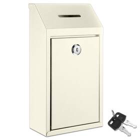 Xie-yaocom-2122 Yaocom Metal Donation Cash Box Collection Safe Suggestion With Lock Wall Mounted
