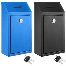 Xie-yaocom-2166 Yaocom 2 Pack Metal Suggestion Boxes With Lock Keys Ballot Donation Slot