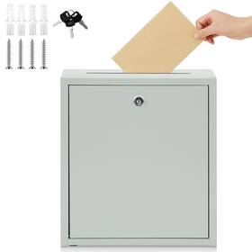 Xie-yaocom-2208 Yaocom Metal Suggestion Box With Lock And Slot Office Locked Wall Mailbox House Outs