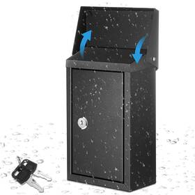 Xie-yaocom-253 Yaocom Metal Locking Mailbox Wall Mount With Key Lock Drop Box Locked Mailboxes