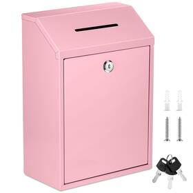 Yaocom Xie-yaocom-2552 Metal Money Donation Cash Box Collection Safe Suggestion With Lock Wall M