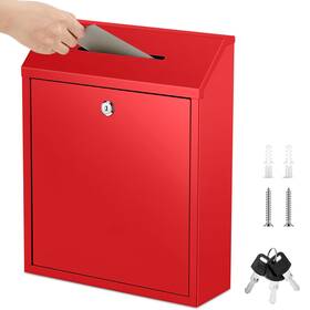 Xie-yaocom-2569 Yaocom Metal Donation Cash Box Collection Safe Suggestion With Lock Wall Mounted